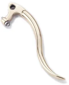 Kustom Tech Replacement Deluxe Line Brake & Clutch Master Cylinder Lever In Polished Aluminium Brass Finish (20-304)