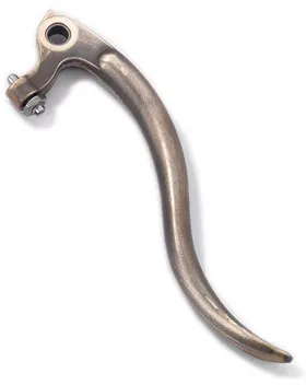 Kustom Tech Replacement Deluxe Line Brake & Clutch Master Cylinder Lever In Raw Aluminium Brass Finish (20-504)