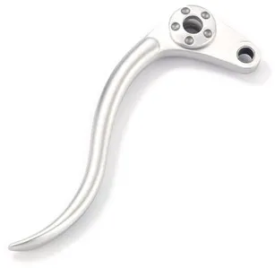 Kustom Tech Replacement Deluxe Line Brake Or Clutch Lever In Satin Aluminium Finish (20-455)
