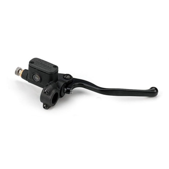 Kustom Tech Grimeca Brake Master Cylinder With 12mm Bore For 1 Inch Handlebars In Black Finish (20-201)