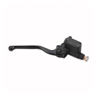 Kustom Tech Grimeca Brake Master Cylinder With 12mm Bore For 7/8 Inch Handlebars In Black Finish (20-203)