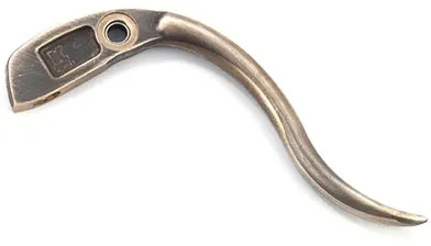 Kustom Tech Retro Inverted Replacement Lever In Raw Brass Finish (20-725)