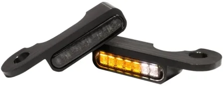 Heinz Bikes Handlebar LED Turn Signals in Aluminium/Black With Included Position Light For 2002-2020 FLHT/FLHR/FLHX/FLTR With Hydraulic Clutch Models (HBTSFLH-HC-PL)