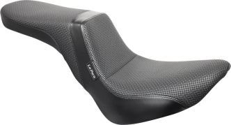 Le Pera Daytona Basket Weave 2-Up Seat For Harley Davidson 2018-2021 Softail Slim & 2018-2023 Street Bob Motorcycles (LY-543BW)
