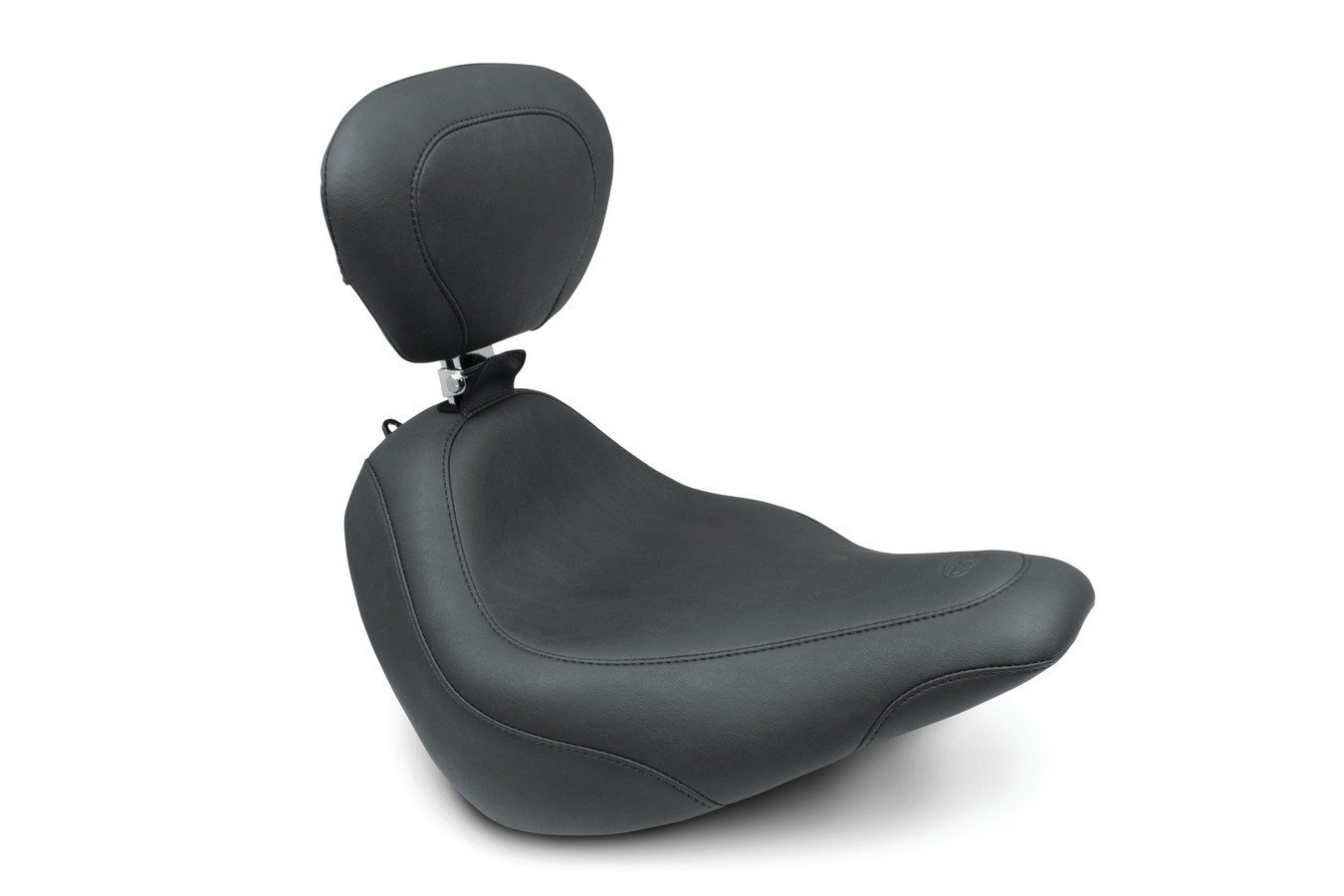 Mustang Wide Tripper Solo Seat With Rider Backrest For Harley Davidson ...