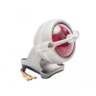Motone Customs Bel Air Taillight With Fender Mount In Shot Blast Finish (ECE Approved) (MEL007+MEL011)