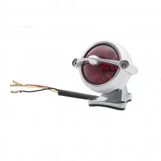 Motone Customs Bel Air Taillight With Fender Mount In Polished Finish (ECE Approved) (MEL009+MEL013)