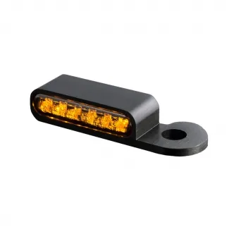 Heinz Bikes LED Handlebar Turn Signals in Aluminium/Black Finish For 2014-2017 Street Models (HBTSS14)
