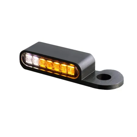 Heinz Bikes LED Handlebar Turn Signals in Aluminium/Black Finish With Included Position Light For 2014-2017 Street Models (HBTSS14-PL)