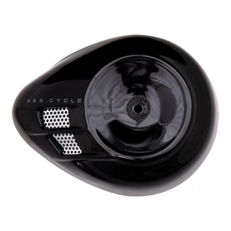 S&S Stealth Airstream Air Cleaner Cover in Gloss Black Finish For Stealth Air Cleaners (170-0396)