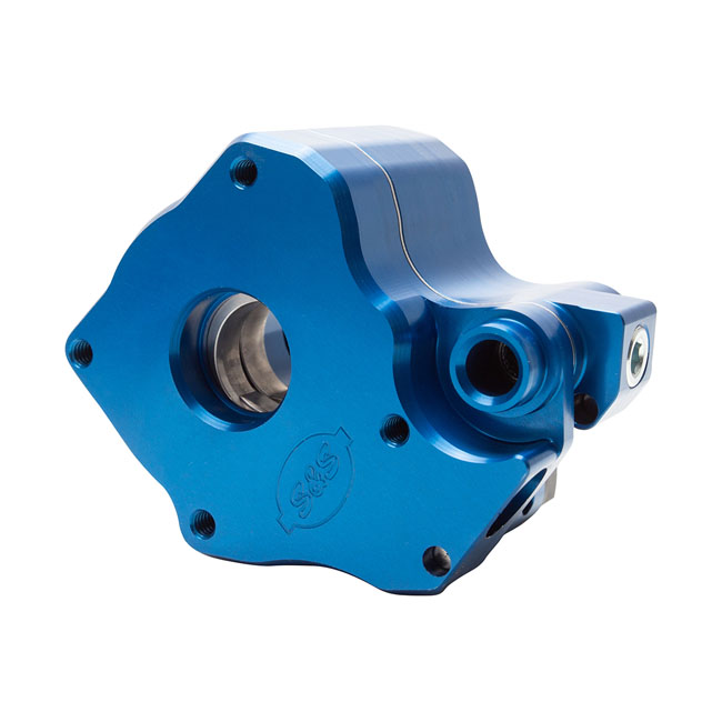 S&S M8 High Volume Oil Pump in Blue Anodized Finish For Harley Davidson