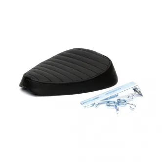 C-Racer Bobber Solo Seat Medium in Black Finish Foam 20mm Thick, Synthetic leather, ABS Plastic Base For Universal Use (ARM916875)