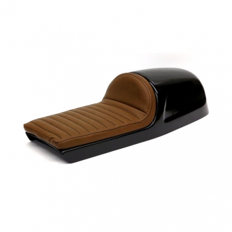 C-Racer V Classic Seat in Dark Brown Finish & Unpainted Black Seat Pan, 20mm Foam Thick, Synthetic Leather, Seat Pan ABS Plastic For Universal Use (ARM216875)