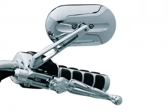 Kuryakyn Large Magnum Mirrors With Flat Glass In Chrome Finish (1430)