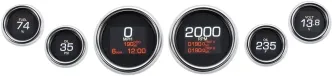 Dakota Digital MLX Series Gauge Speedo Set In Chrome For 2004-2013 Touring (MLX-8604)
