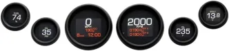 Dakota Digital MLX Series Gauge Speedo Set In Black For 2004-2013 Touring (MLX-8604-K)