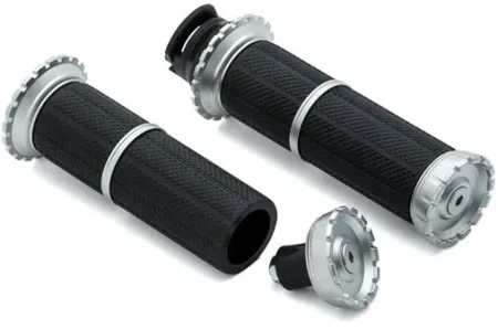 Kuryakyn Riot Grips In Silver Finish For Indian Scout 2015-2022 Motorcycles (3588)