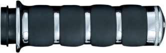 Kuryakyn ISO-Grips For Harley Davidson Street 500 & 750 Motorcycles In Chrome Finish (6408)
