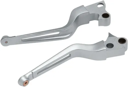 Kuryakyn Dillinger Levers For Harley Davidson 1996-2017 Cable Clutch Motorcycles In Silver Finish (6681)