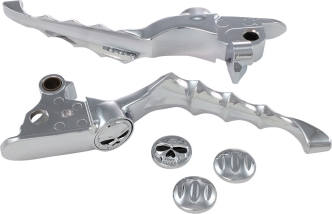 Kuryakyn Zombie Levers For Harley Davidson 2008-2013 Touring & Trike Motorcycles In Chrome Finish (1058)