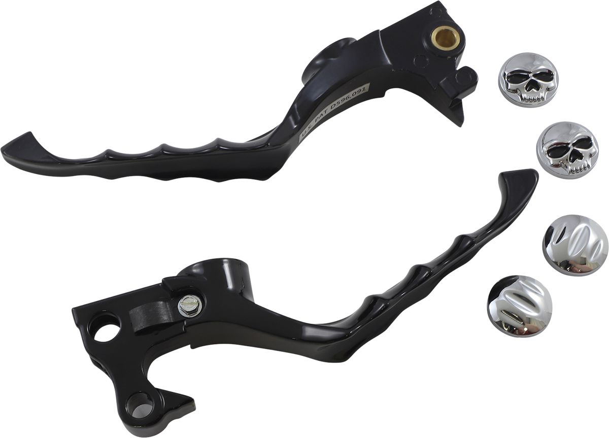 Kuryakyn Zombie Levers For Harley Davidson 20042013 Sportster Motorcycles In Gloss Black Finish