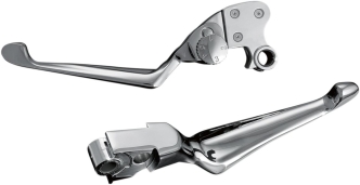 Kuryakyn Boss Blades With Adjustable Clutch Lever In Chrome Finish For Harley Davidson 1996-2017 Cable Clutch Motorcycles (1080)