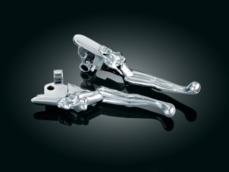 Kuryakyn Silhouette Levers In Chrome Finish For Harley Davidson 1996-2017 Cable Clutch Motorcycles (1049)