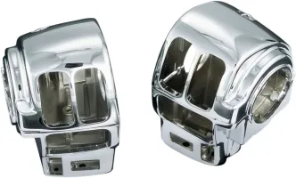 Kuryakyn Switch Housings In Chrome Finish For Harley Davidson Touring & Trike Motorcycles (7807)