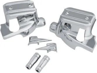 Kuryakyn Brake & Clutch Control Dress-Up Kit In Chrome Finish For Harley Davidson 2014-2016 Touring Motorcycles (1739)