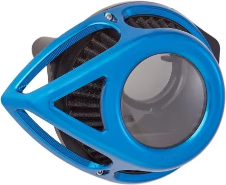 Arlen Ness Teardrop Style Air Cleaner in Blue Finish For 2017-2023 Touring, 2018-2023 Softail Models (18-975)