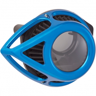 Arlen Ness Teardrop Style Air Cleaner in Blue Finish For 2017-2023 Touring, 2018-2023 Softail Models (18-975)