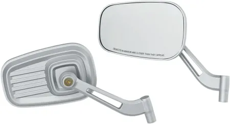 Kuryakyn Dillinger Mirrors In Silver Finish (6654)