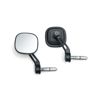 Kuryakyn Dillinger Bar End Mirror In Satin Black Finish (6657)