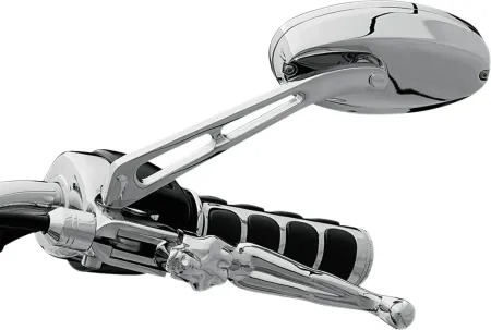 Kuryakyn Ellipse Mirrors With Flat Glass In Chrome Finish (1437)