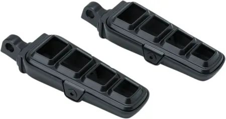 Kuryakyn Dillinger Pegs With Male Mount Adapters In Satin Black Finish (6667)