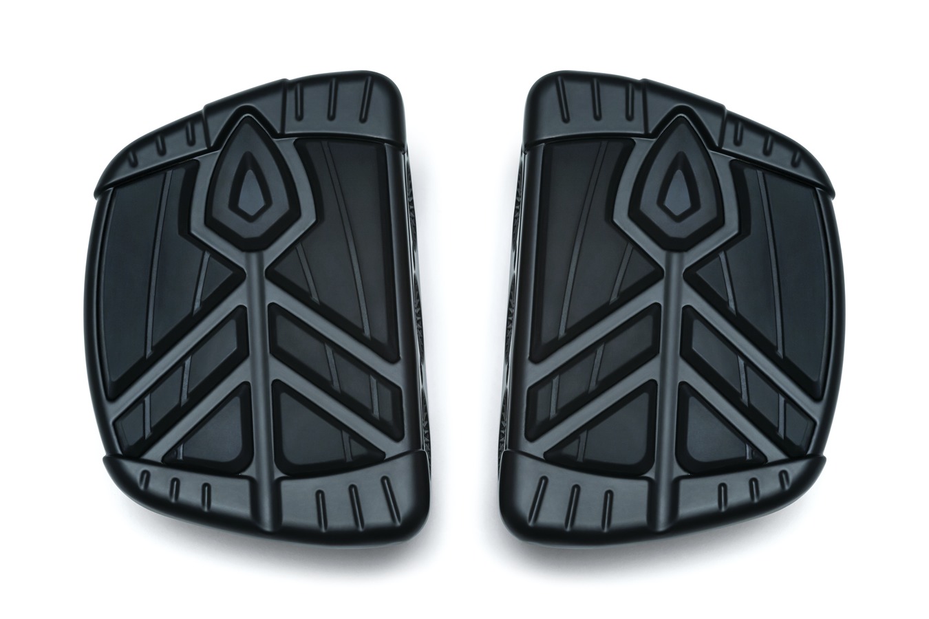 Kuryakyn Spear Mini Floorboards Without Adapters In Satin Black Finish