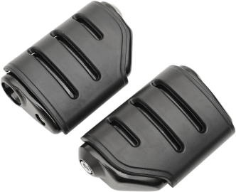 Kuryakyn Trident Dually ISO-Pegs Without Male Mount Adapters In Gloss Black Finish (7567)