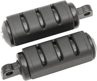 Kuryakyn Large Trident ISO-Pegs With Male Mount Adapters In Gloss Black Finish (7561)