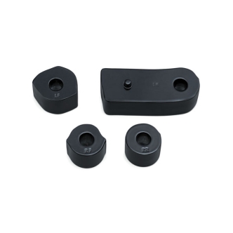 Kuryakyn Driver Floorboard Spacers For Harley Davidson 2018-2023 FL Softail Models In Black Finish (7508)