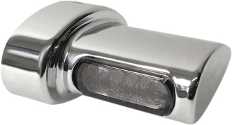 Heinz Bike 'Micro' 3-In-1 Winglets Rear Turn Signals in Chrome Finish For 1995-2017 Dyna, 1993-2020 Softail, Touring, Sportster, 2008-2013 XR1200, 2015-2020 Street, 2002-2017 V-Rod Models (HBWLM-3TS-C)