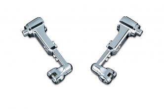 Kuryakyn Ergo III Adjustable Cruise Mounts & Clevis In Chrome Finish For Ergo & Ergo II Cruise Pegs (4080)