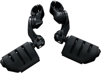 Kuryakyn Tour-Tech Short Arm Cruise Mounts With Trident Dually Pegs In Gloss Black Finish (7583)