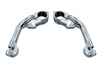Kuryakyn Tour-Tech Long Arm Cruise Mounts In Chrome Finish (4526)
