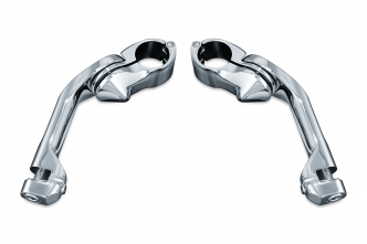 Kuryakyn Tour-Tech Long Arm Cruise Mounts In Chrome Finish (4526)