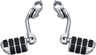 Kuryakyn Tour-Tech Long Arm Cruise Mounts With Dually ISO-Pegs In Chrome Finish (4529)