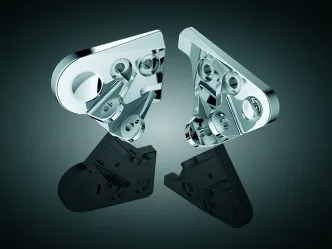 Kuryakyn Footpeg Mounts For Honda Motorcycles In Chrome Finish (4544)