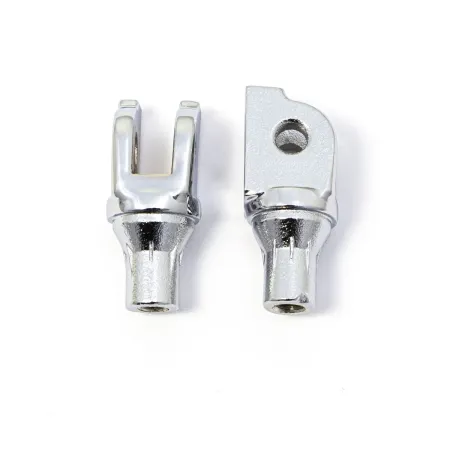 Kuryakyn Tapered Driver Peg Adapters For Harley Davidson 2018-2023 Softail & LiveWire Motorcycles In Chrome Finish (8947)