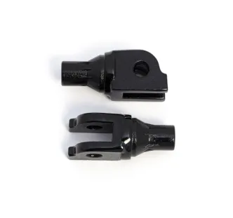 Kuryakyn Tapered Driver Peg Adapters For Harley Davidson 2018-2022 Softail & LiveWire Motorcycles In Gloss Black Finish (8948)