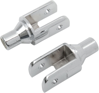 Kuryakyn Tapered Female Peg Adapters For 5/8 Inch Square Mounts In Chrome Finish (8007)