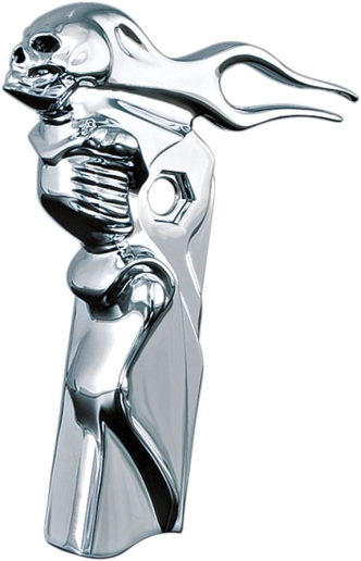 Kuryakyn Zombie Shift Arm Cover For Harley Davidson Touring & Trike Motorcycles In Chrome Finish (1054)